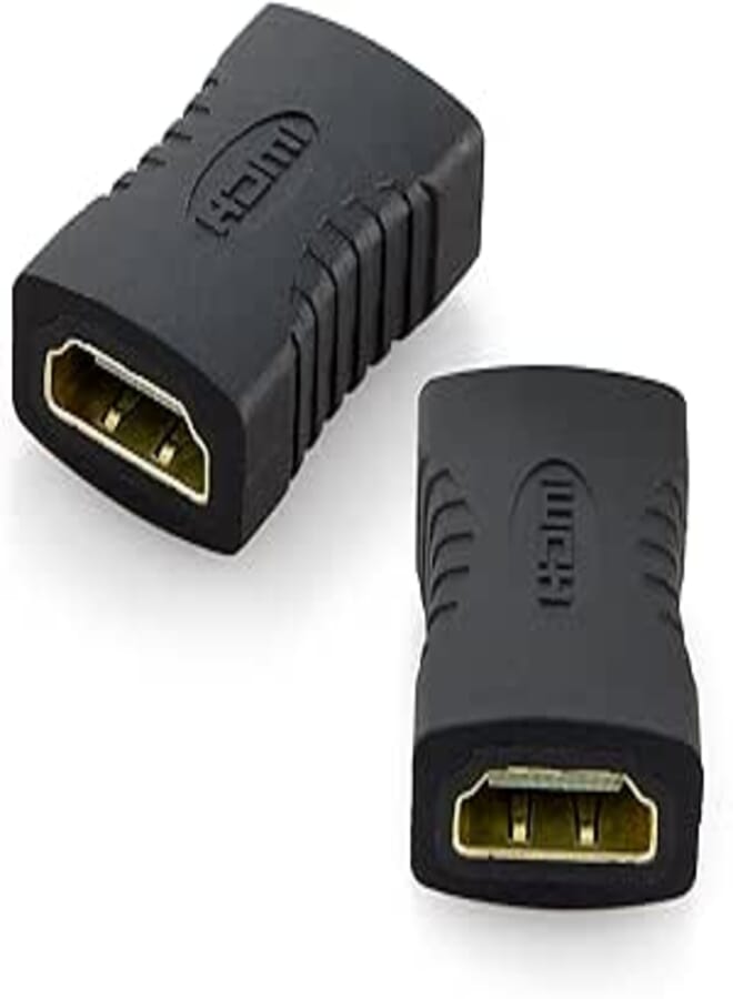 Keendex kx 1741 hdmi female to female hdmi adapter extension converter - black